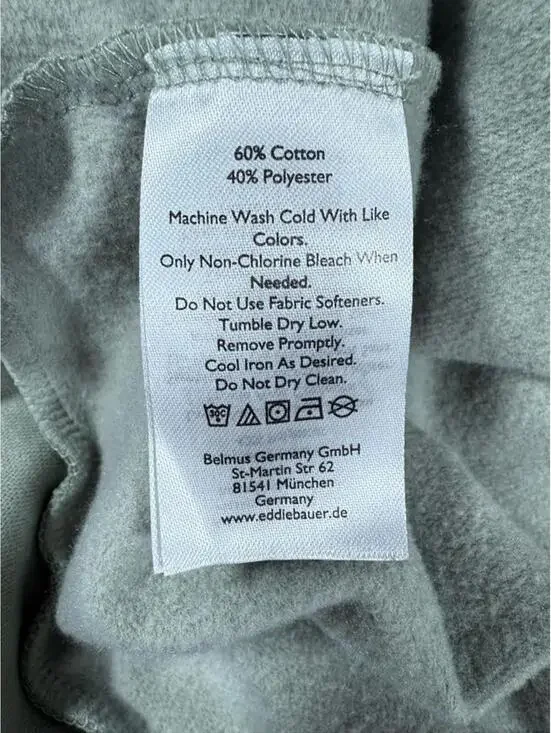 Eddie Bauer Olive Green Zip-Up Hoodie Sweatshirt XXL - Picture 5 of 7